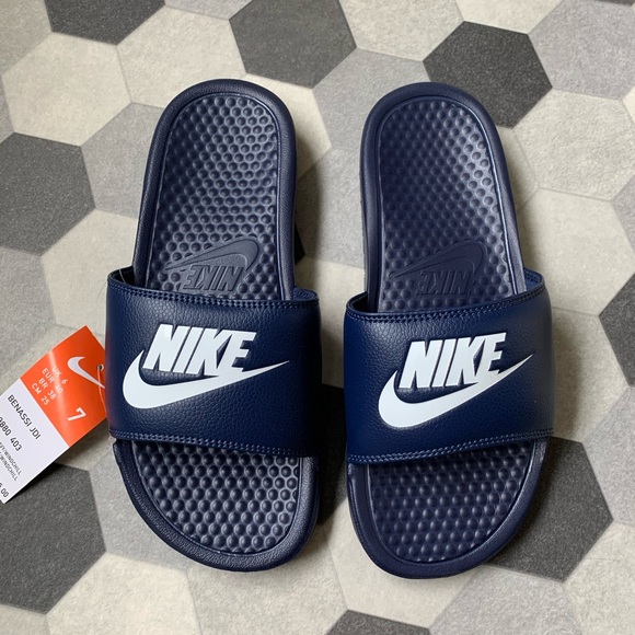 Nike | Shoes | Nike Benassi Slides Navy 